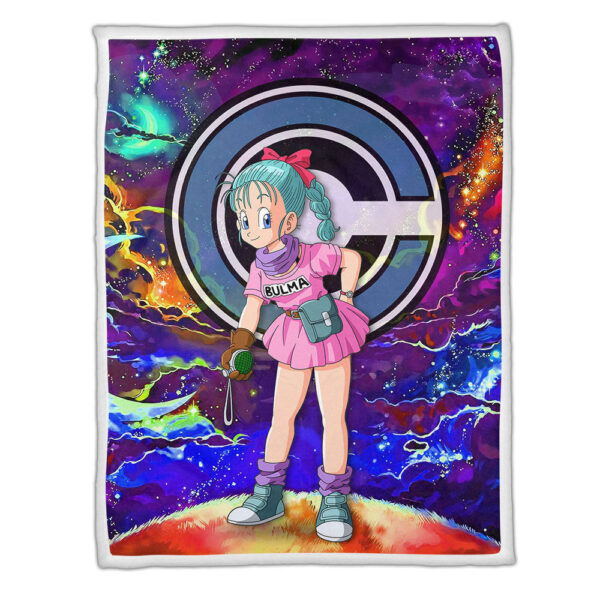 Plaid Bulma Dragon Ball DBZ 01 Couverture Plaid Polaire Plaid Canapé