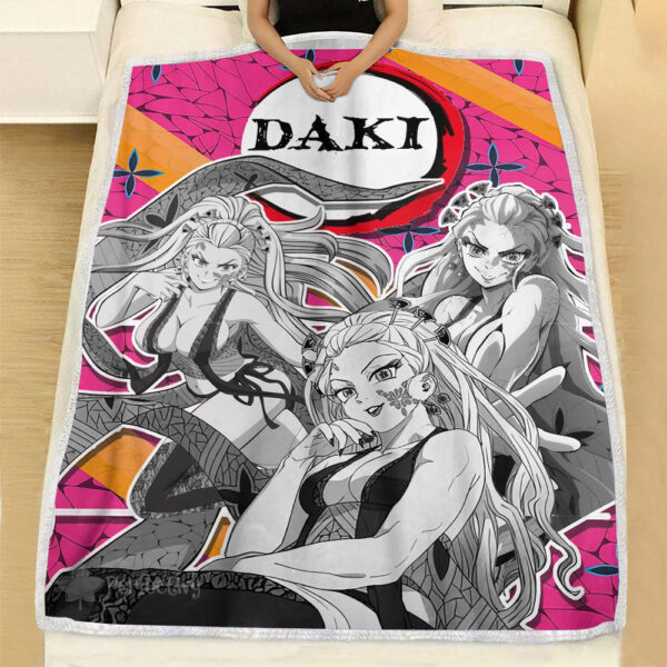 Plaid Daki Demon Slayer 01 Couverture Plaid Polaire Plaid Canapé – Image 3