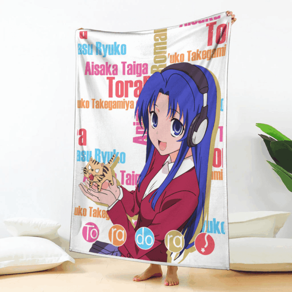 Plaid Ami Kawashima Toradora Couverture Plaid Polaire Plaid Canapé – Image 2