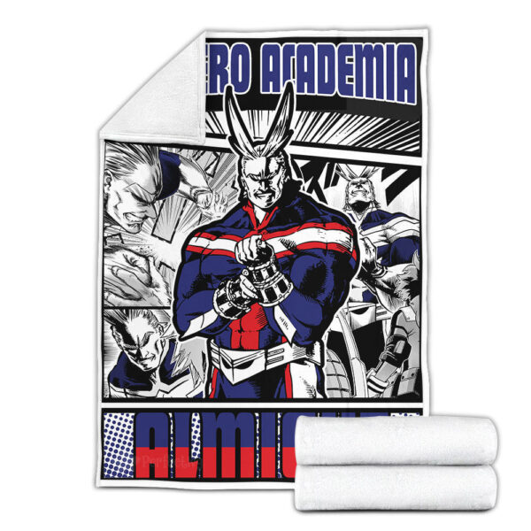Plaid All Might Yagi Toshinori My Hero Academia Couverture Plaid Polaire Plaid Canapé – Image 3