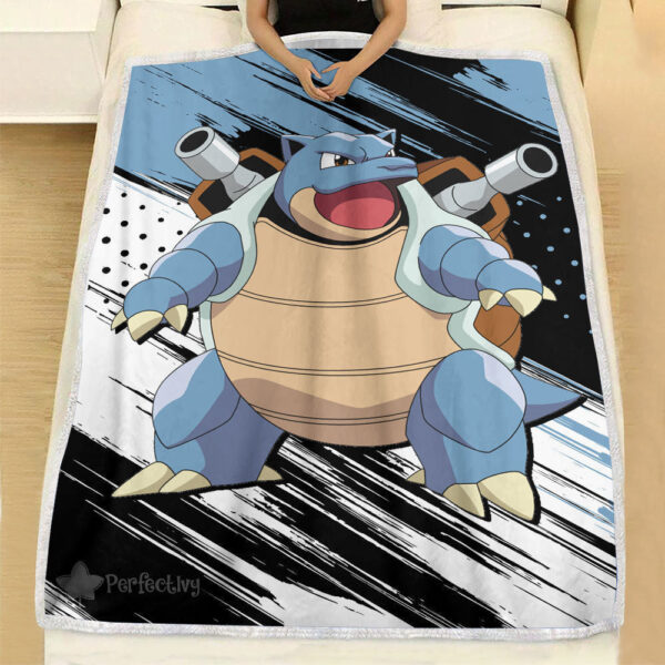 Plaid Tortank Pokémon Couverture Plaid Polaire Plaid Canapé