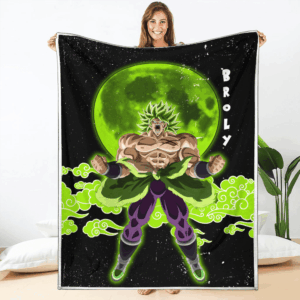 Plaid Broly Dragon Ball DBZ 02 Couverture Plaid Polaire Plaid Canapé