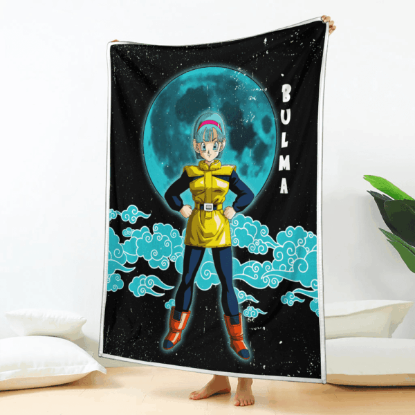 Plaid Bulma Dragon Ball DBZ 02 Couverture Plaid Polaire Plaid Canapé – Image 2