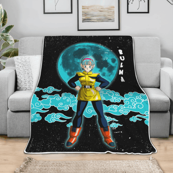 Plaid Bulma Dragon Ball DBZ 02 Couverture Plaid Polaire Plaid Canapé – Image 3