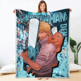 Plaid Denji Chainsaw Man 02 Couverture Plaid Polaire Plaid Canapé