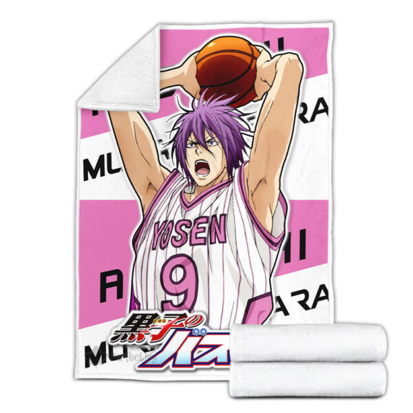 Plaid Atsushi Murasakibara Kuroko no Basket Couverture Plaid Polaire Plaid Canapé – Image 3