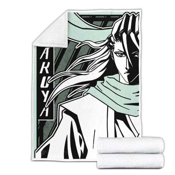Plaid Byakuya Kuchiki Bleach 01 Couverture Plaid Polaire Plaid Canapé – Image 3