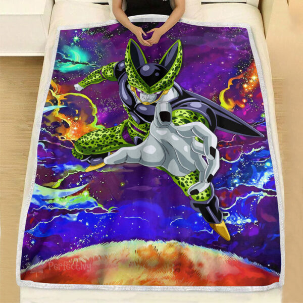 Plaid Cell Dragon Ball DBZ Couverture Plaid Polaire Plaid Canapé – Image 3