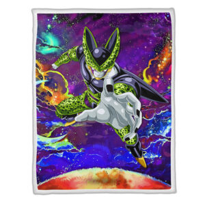 Plaid Cell Dragon Ball DBZ Couverture Plaid Polaire Plaid Canapé