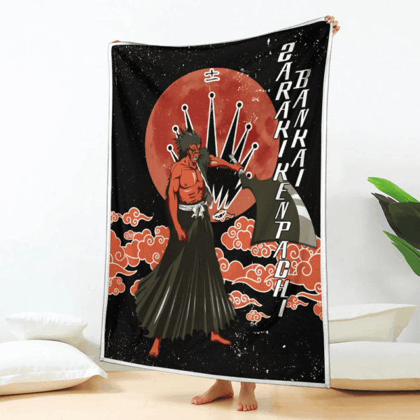 Plaid Bankai Kenpachi Zaraki Bleach Couverture Plaid Polaire Plaid Canapé – Image 2
