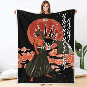 Plaid Bankai Kenpachi Zaraki Bleach Couverture Plaid Polaire Plaid Canapé