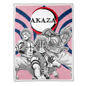 Plaid Akaza Demon Slayer 01 Couverture Plaid Polaire Plaid Canapé