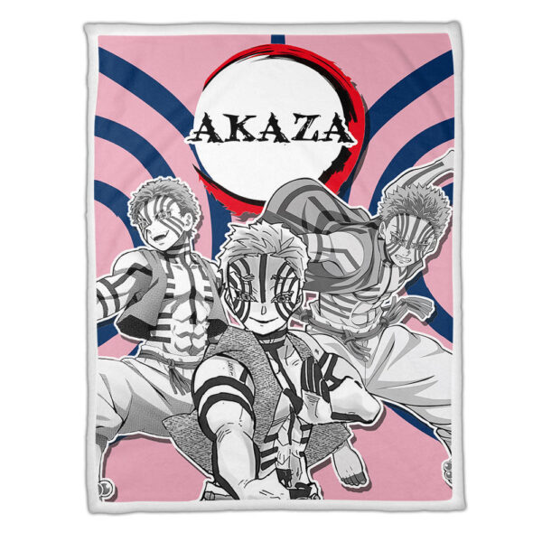 Plaid Akaza Demon Slayer 01 Couverture Plaid Polaire Plaid Canapé