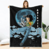 Plaid Android 17 Dragon Ball DBZ Couverture Plaid Polaire Plaid Canapé
