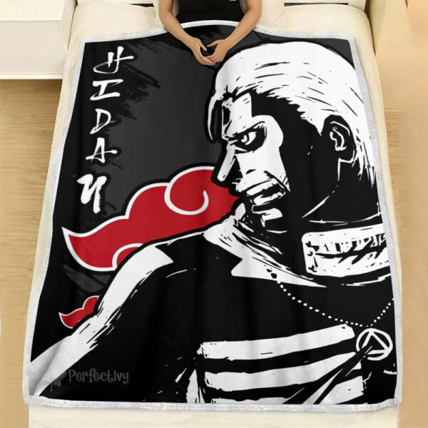 Plaid Akatsuki Hidan Naruto Couverture Plaid Polaire Plaid Canapé – Image 2