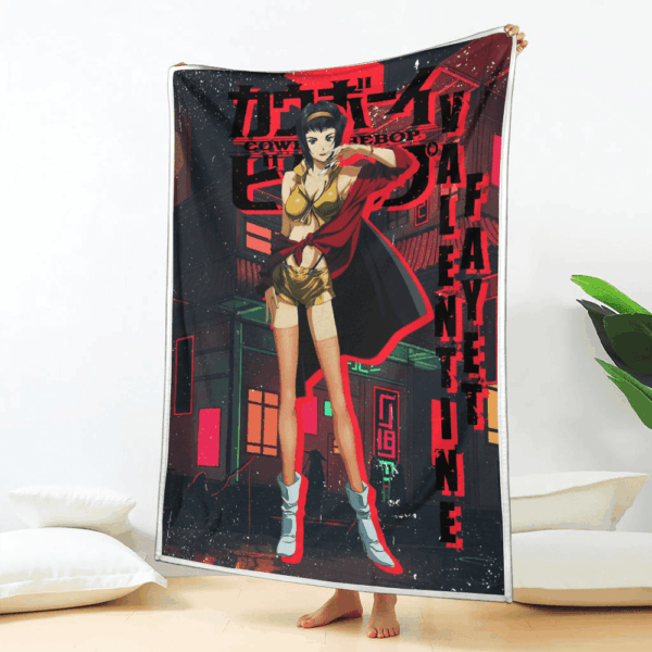 Plaid Faye Valentine Cowboy Bebop Couverture Plaid Polaire Plaid Canapé – Image 2