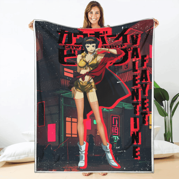 Plaid Faye Valentine Cowboy Bebop Couverture Plaid Polaire Plaid Canapé