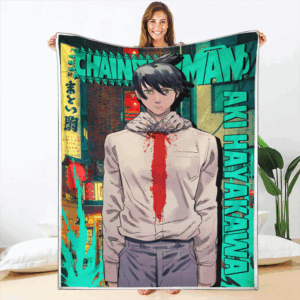 Plaid Aki Hayakawa Chainsaw Man 01 Couverture Plaid Polaire Plaid Canapé