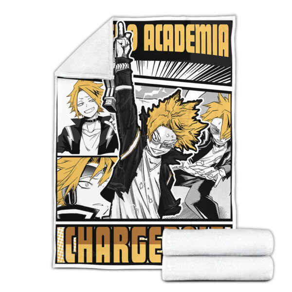 Plaid Chargebolt Denki Kaminari My Hero Academia Couverture Plaid Polaire Plaid Canapé – Image 3