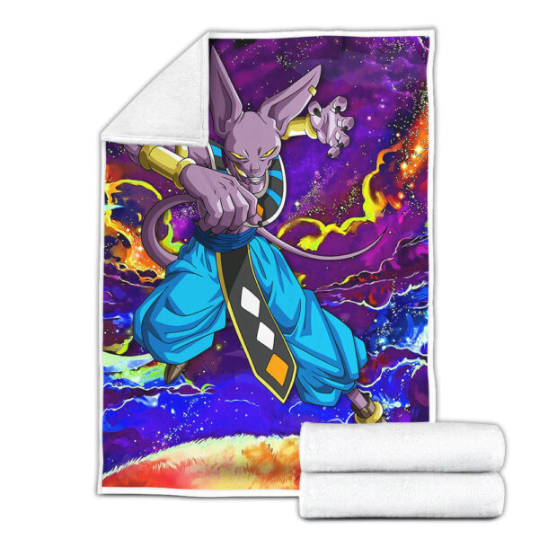Plaid Beerus Dragon Ball DBZ 01 Couverture Plaid Polaire Plaid Canapé – Image 2