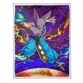 Plaid Beerus Dragon Ball DBZ 01 Couverture Plaid Polaire Plaid Canapé