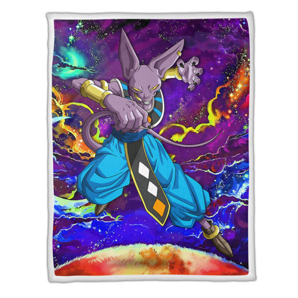 Plaid Beerus Dragon Ball DBZ 01 Couverture Plaid Polaire Plaid Canapé