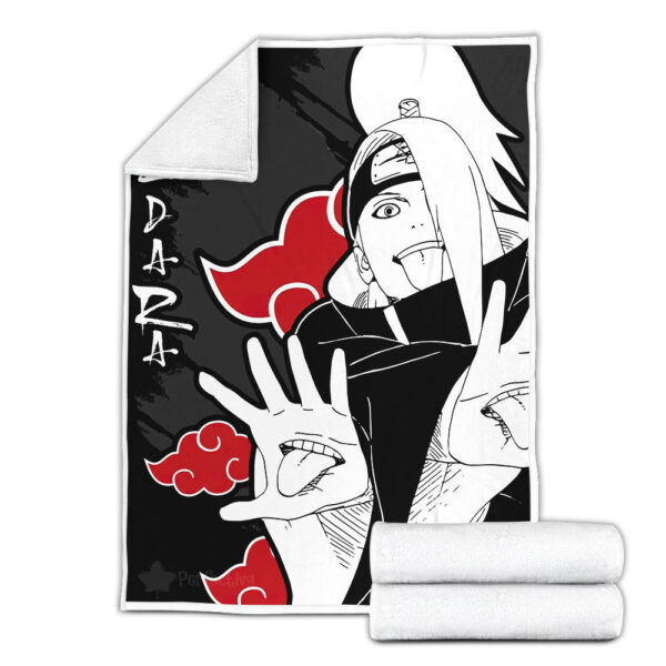 Plaid Akatsuki Deidara Naruto Couverture Plaid Polaire Plaid Canapé – Image 3