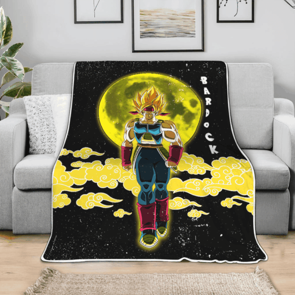 Plaid Bardock Dragon Ball DBZ Couverture Plaid Polaire Plaid Canapé – Image 3