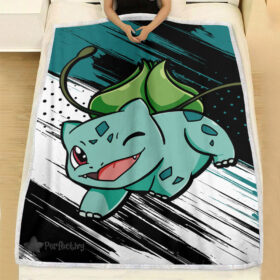 Plaid Pokémon Bulbizarre Couverture Plaid Polaire Plaid Canapé