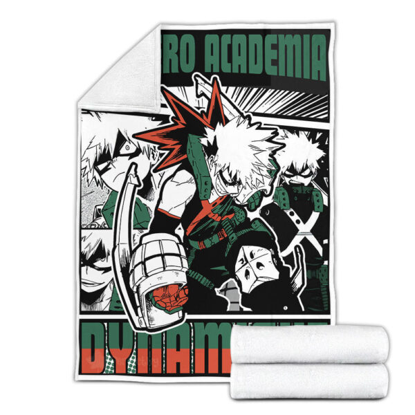 Plaid Dynamight Katsuki Bakugo My Hero Academia Couverture Plaid Polaire Plaid Canapé – Image 3