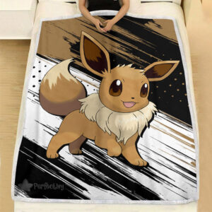 Plaid Pokémon Évoli Couverture Plaid Polaire Plaid Canapé