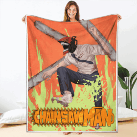 Plaid Denji Chainsaw Man 01 Couverture Plaid Polaire Plaid Canapé