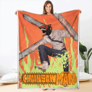 Plaid Denji Chainsaw Man 01 Couverture Plaid Polaire Plaid Canapé