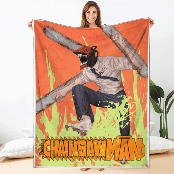 Plaid Denji Chainsaw Man 01 Couverture Plaid Polaire Plaid Canapé