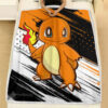 Plaid Pokémon Salamèche Couverture Plaid Polaire Plaid Canapé