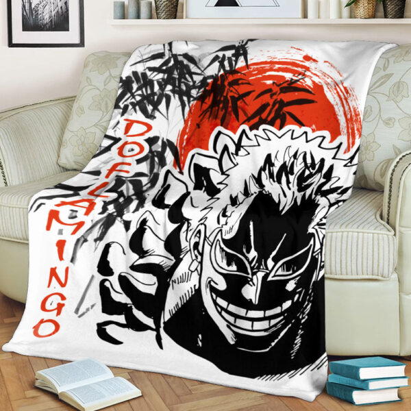Plaid Donquixote Doflamingo One Piece 02 Couverture Plaid Polaire Plaid Canapé – Image 2