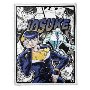 Plaid Josuke Higashikata JJBA JoJo's bizarre adventure Couverture Plaid Polaire Plaid Canapé
