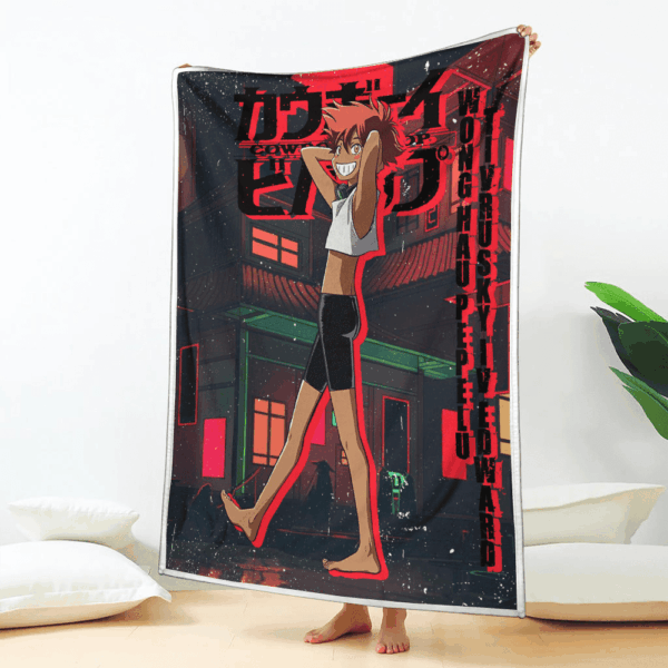 Plaid Edward Wong Cowboy Bebop Couverture Plaid Polaire Plaid Canapé – Image 2