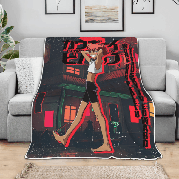 Plaid Edward Wong Cowboy Bebop Couverture Plaid Polaire Plaid Canapé – Image 3