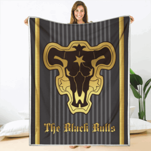 Plaid Black Bull Magic Knights Black Clover Couverture Plaid Polaire Plaid Canapé
