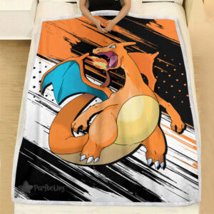 Plaid Pokémon Dracaufeu Couverture Plaid Polaire Plaid Canapé