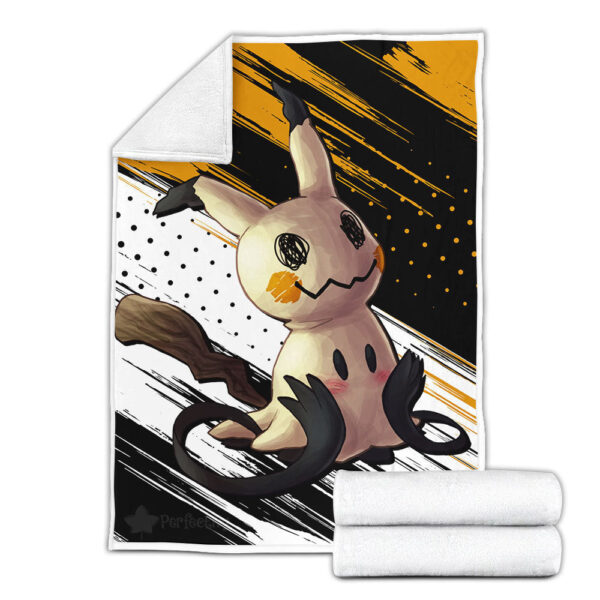 Plaid Pokémon Mimiqui Couverture Plaid Polaire Plaid Canapé – Image 3