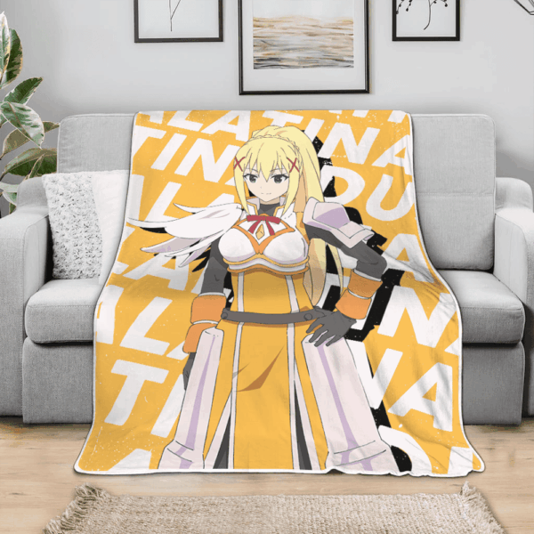 Plaid Lalatina Dustiness Ford KonoSuba Couverture Plaid Polaire Plaid Canapé – Image 3