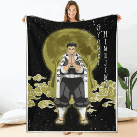 Plaid Gyomei Himejima Demon Slayer Couverture Plaid Polaire Plaid Canapé