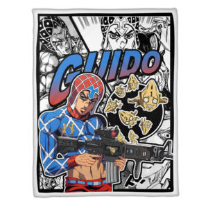 Plaid Guido Mista JJBA JoJo's bizarre adventure Couverture Plaid Polaire Plaid Canapé