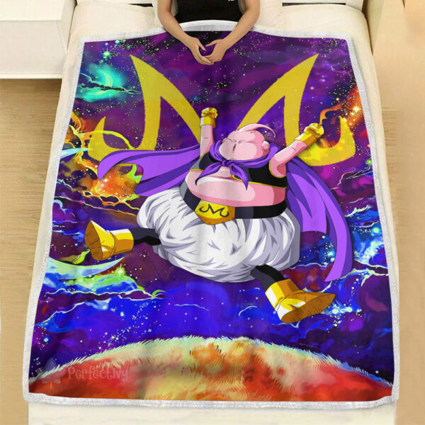 Plaid Majin Buu Dragon Ball DBZ 01 Couverture Plaid Polaire Plaid Canapé – Image 3