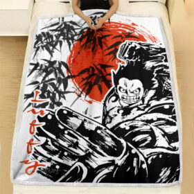 Plaid Monkey D. Luffy Gear 4 One Piece 02 Couverture Plaid Polaire Plaid Canapé