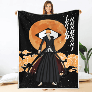 Plaid Ichigo Kurosaki Bleach 02 Couverture Plaid Polaire Plaid Canapé