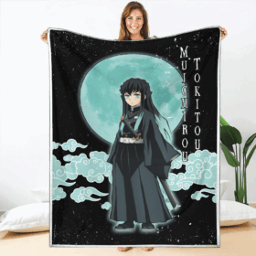 Plaid Muichirou Tokitou Demon Slayer Couverture Plaid Polaire Plaid Canapé