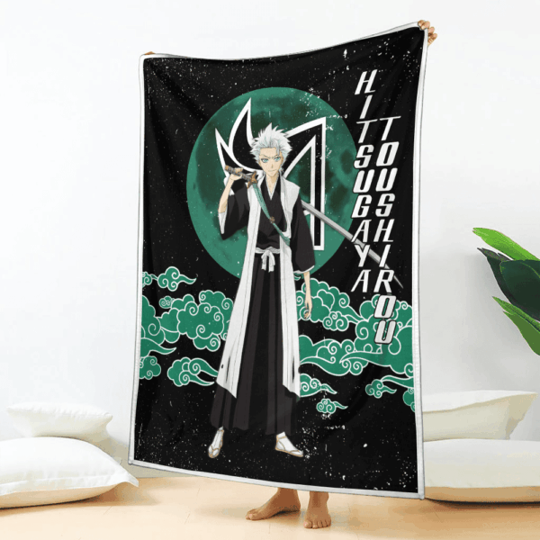 Plaid Hitsugaya Toushiro Bleach Couverture Plaid Polaire Plaid Canapé – Image 2